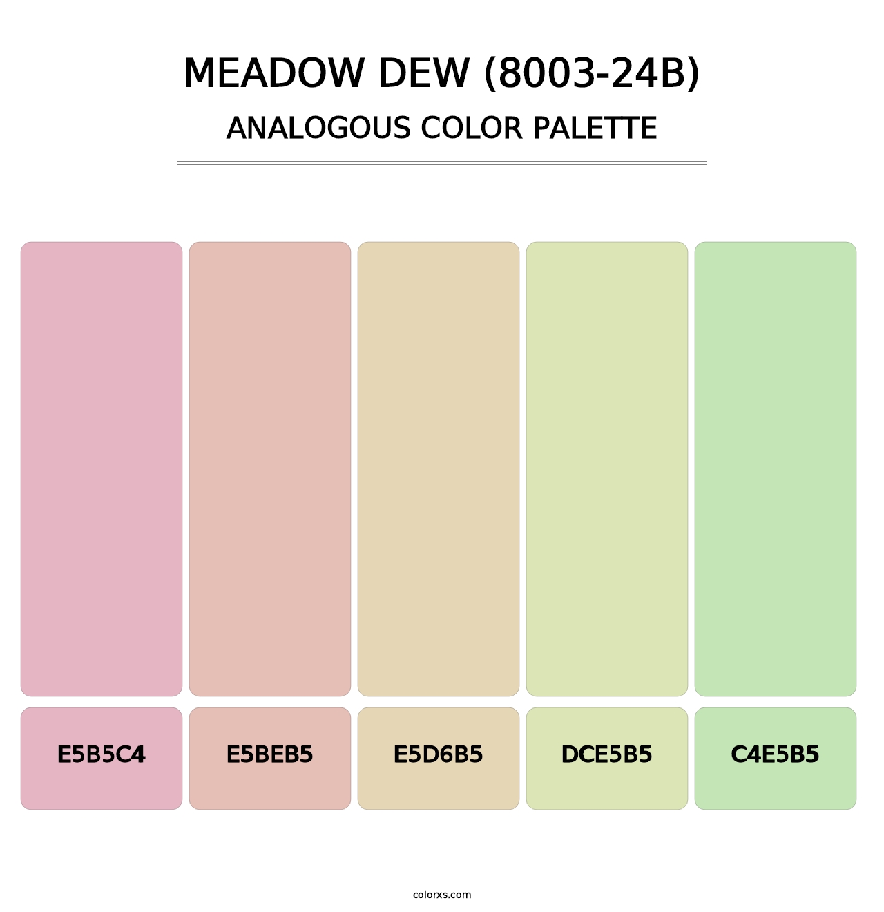 Meadow Dew (8003-24B) - Analogous Color Palette