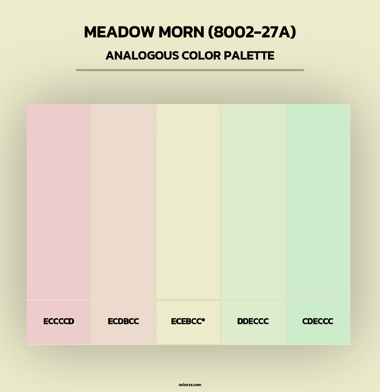 Meadow Morn (8002-27A) - Analogous Color Palette