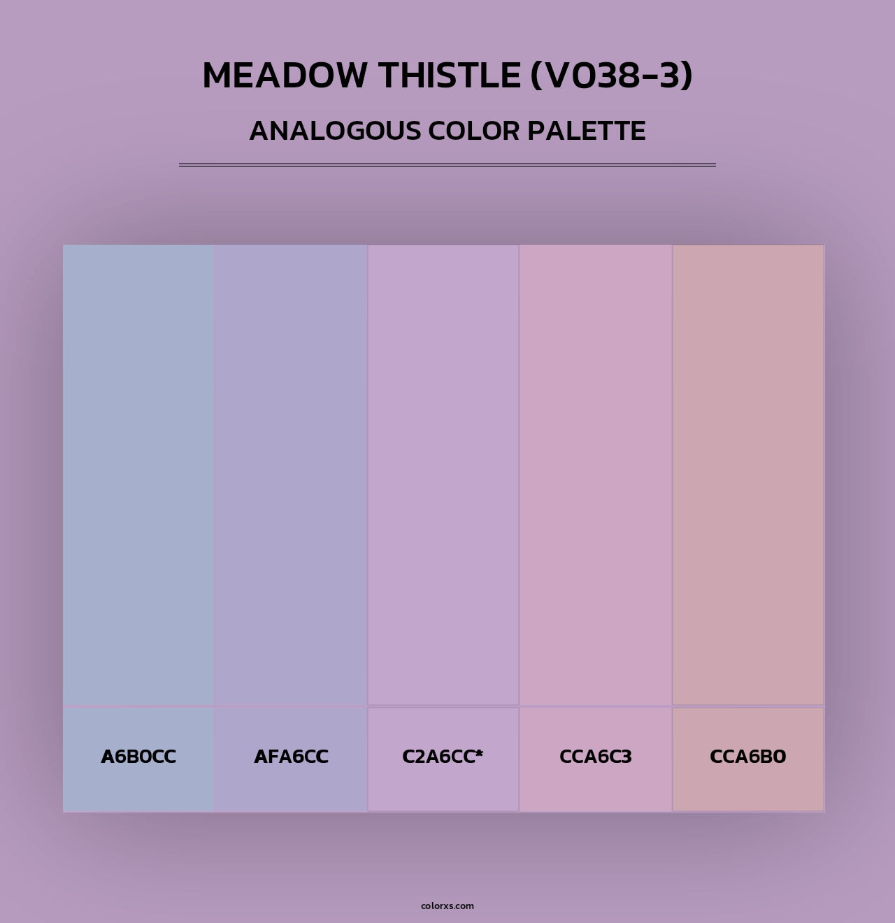 Meadow Thistle (V038-3) - Analogous Color Palette