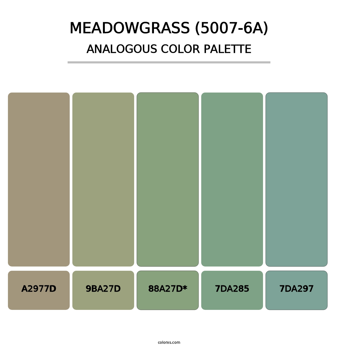 Meadowgrass (5007-6A) - Analogous Color Palette
