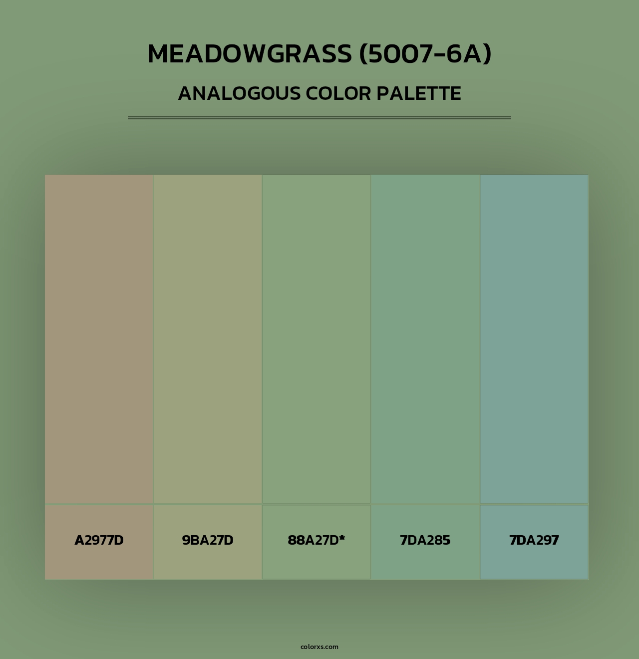 Meadowgrass (5007-6A) - Analogous Color Palette