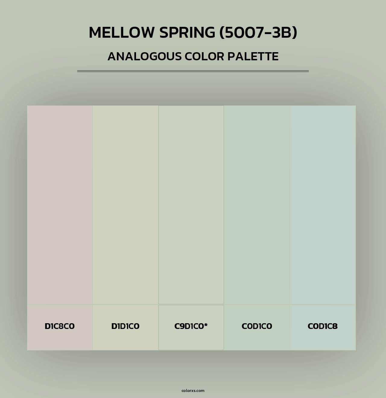 Mellow Spring (5007-3B) - Analogous Color Palette
