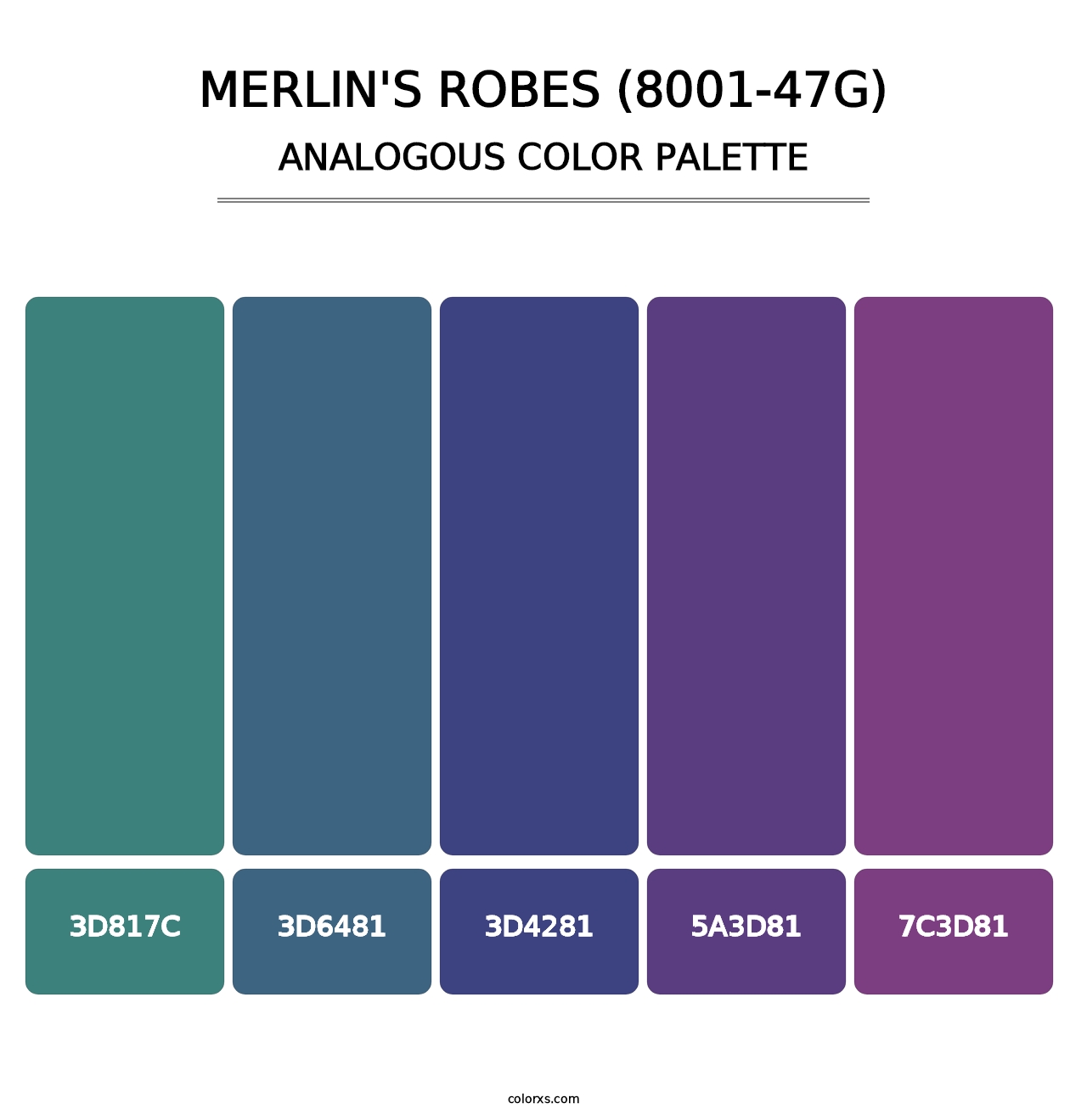 Merlin's Robes (8001-47G) - Analogous Color Palette