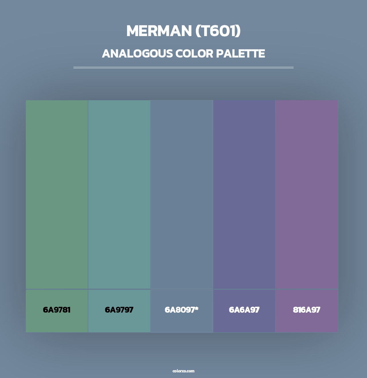 Merman (T601) - Analogous Color Palette