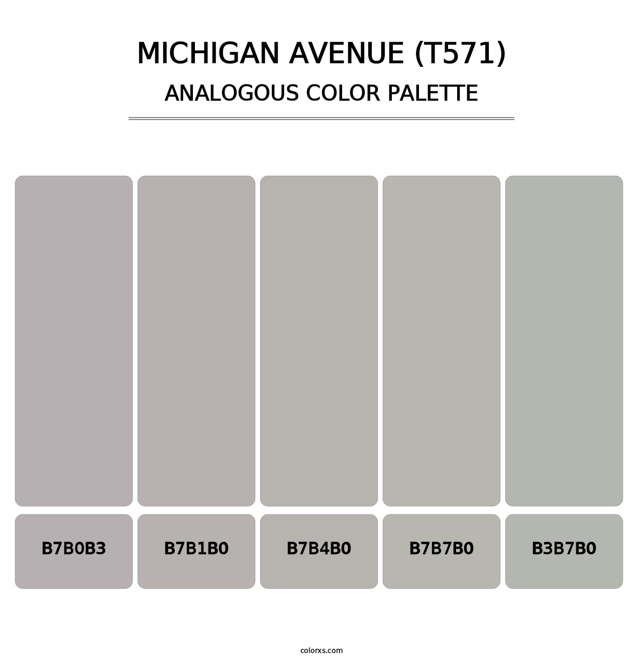 Michigan Avenue (T571) - Analogous Color Palette
