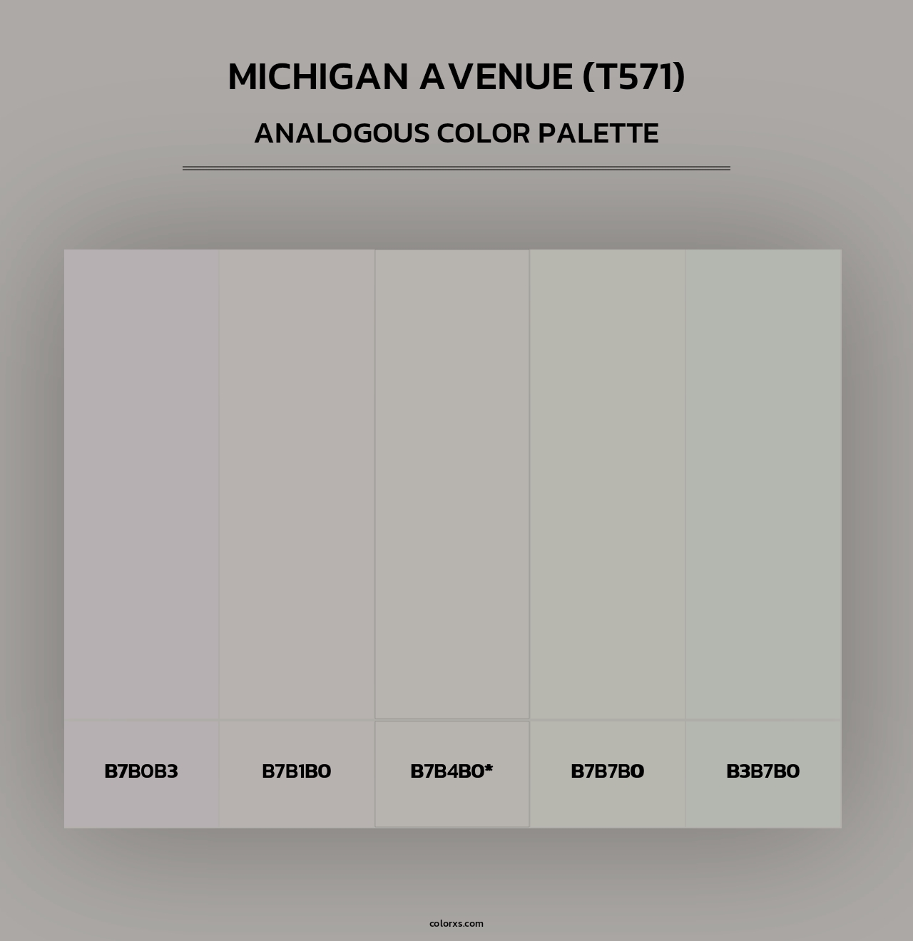 Michigan Avenue (T571) - Analogous Color Palette