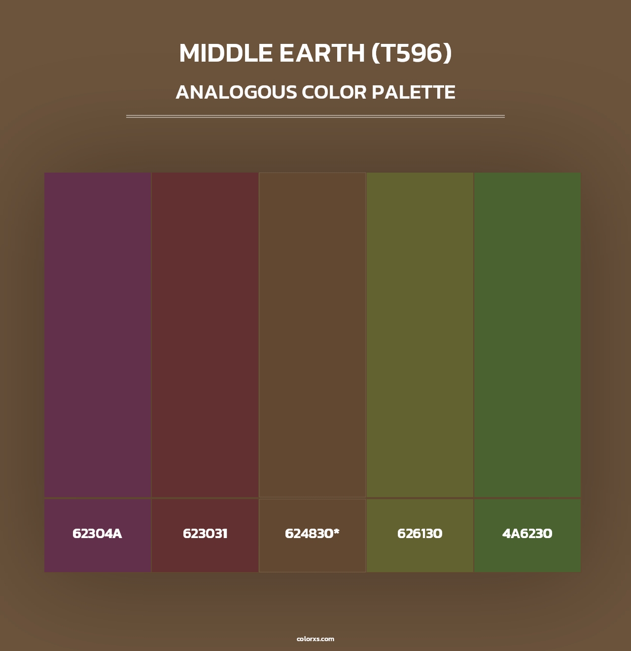 Middle Earth (T596) - Analogous Color Palette