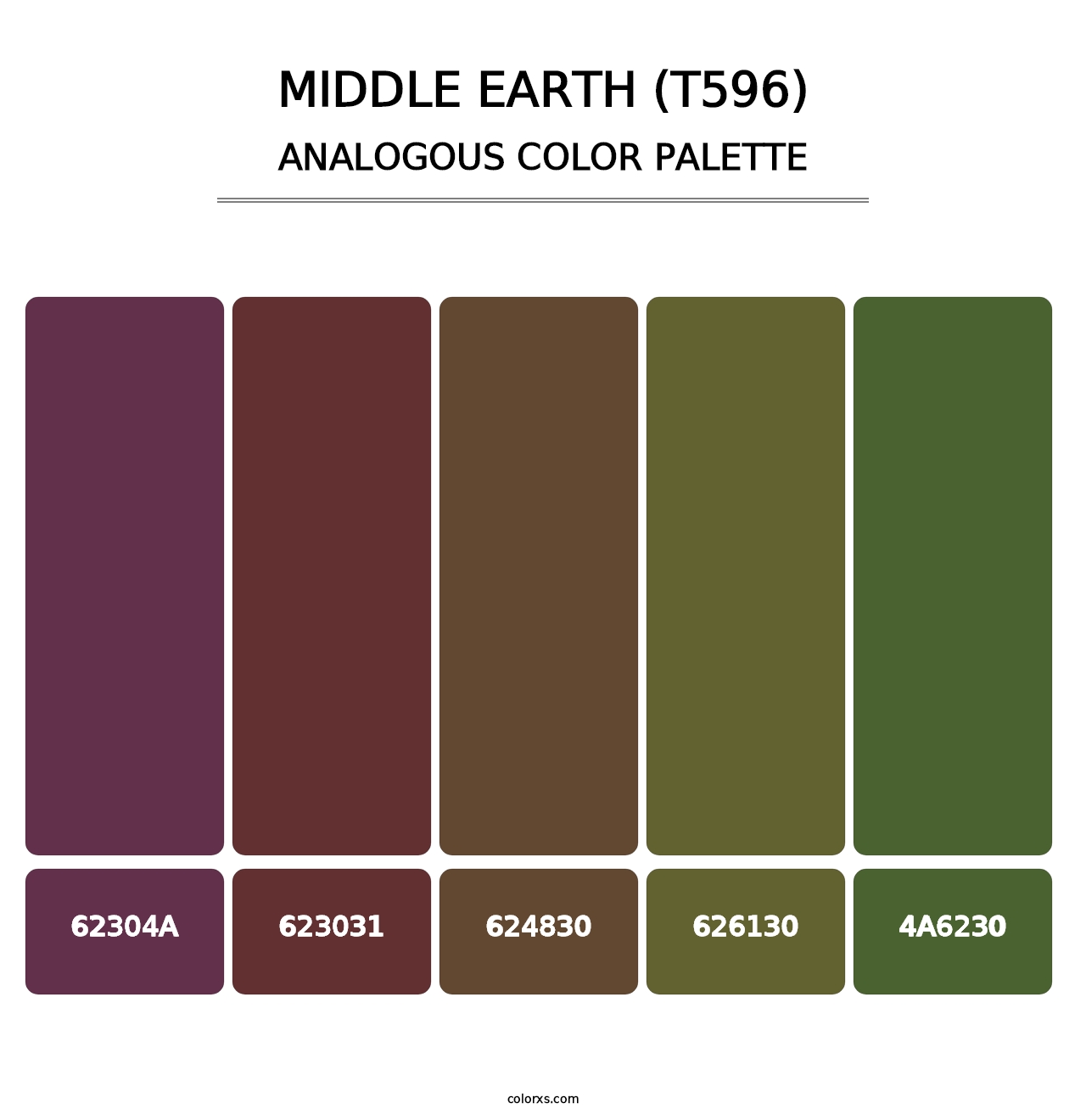 Middle Earth (T596) - Analogous Color Palette