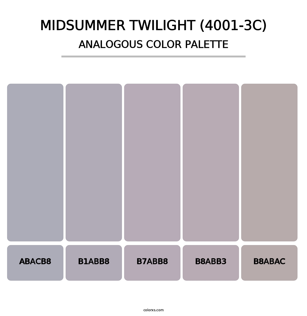 Midsummer Twilight (4001-3C) - Analogous Color Palette