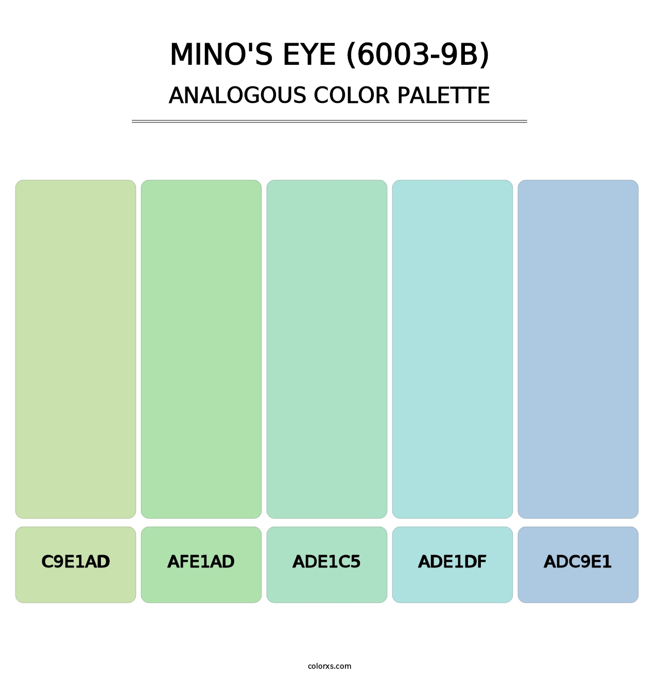 Mino's Eye (6003-9B) - Analogous Color Palette
