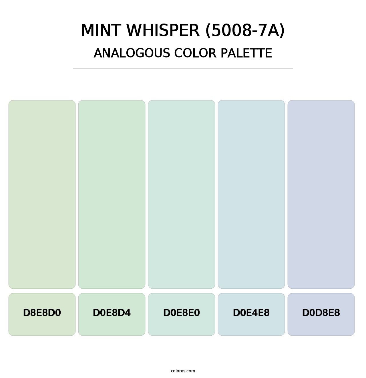 Mint Whisper (5008-7A) - Analogous Color Palette