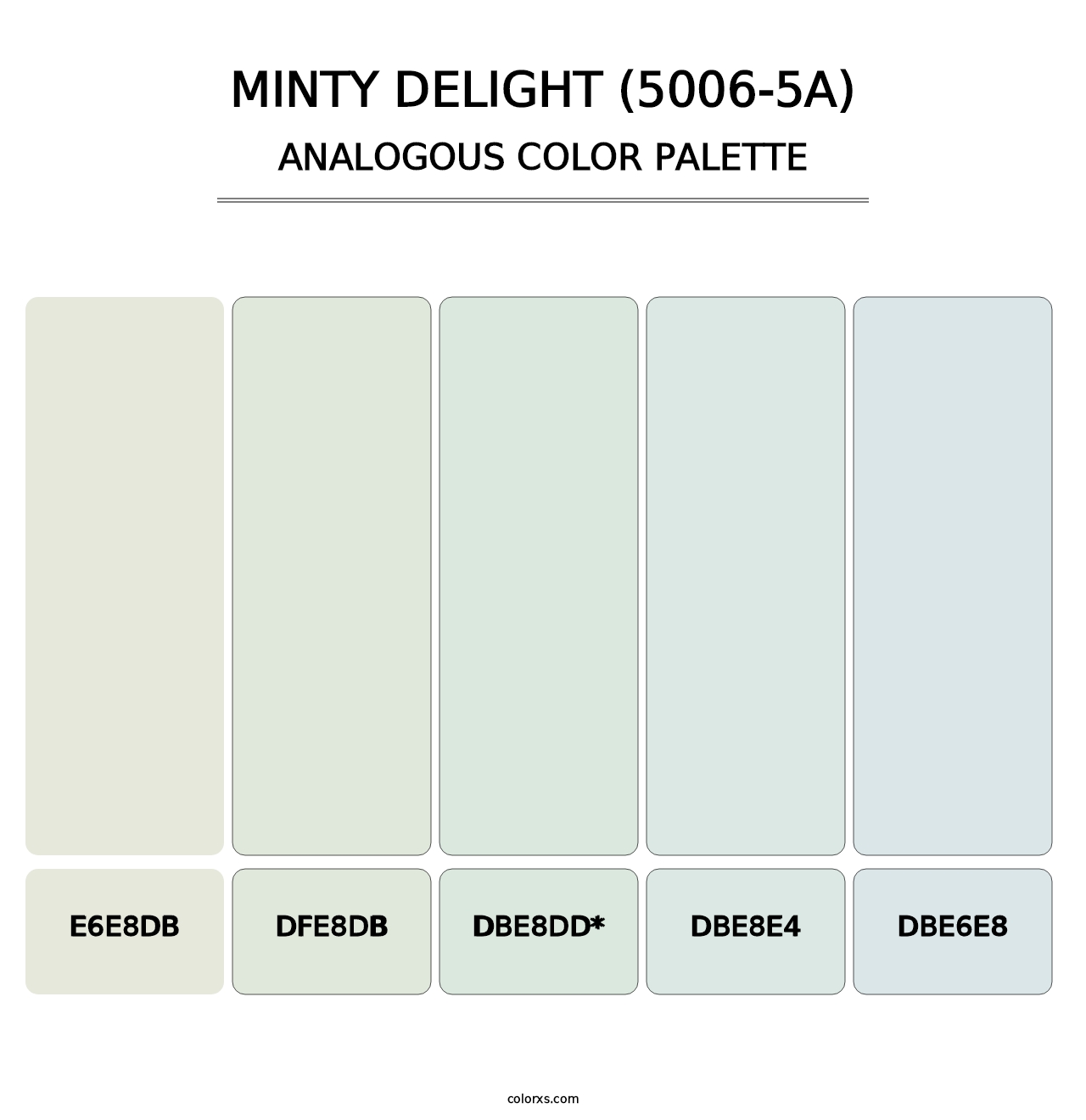 Minty Delight (5006-5A) - Analogous Color Palette
