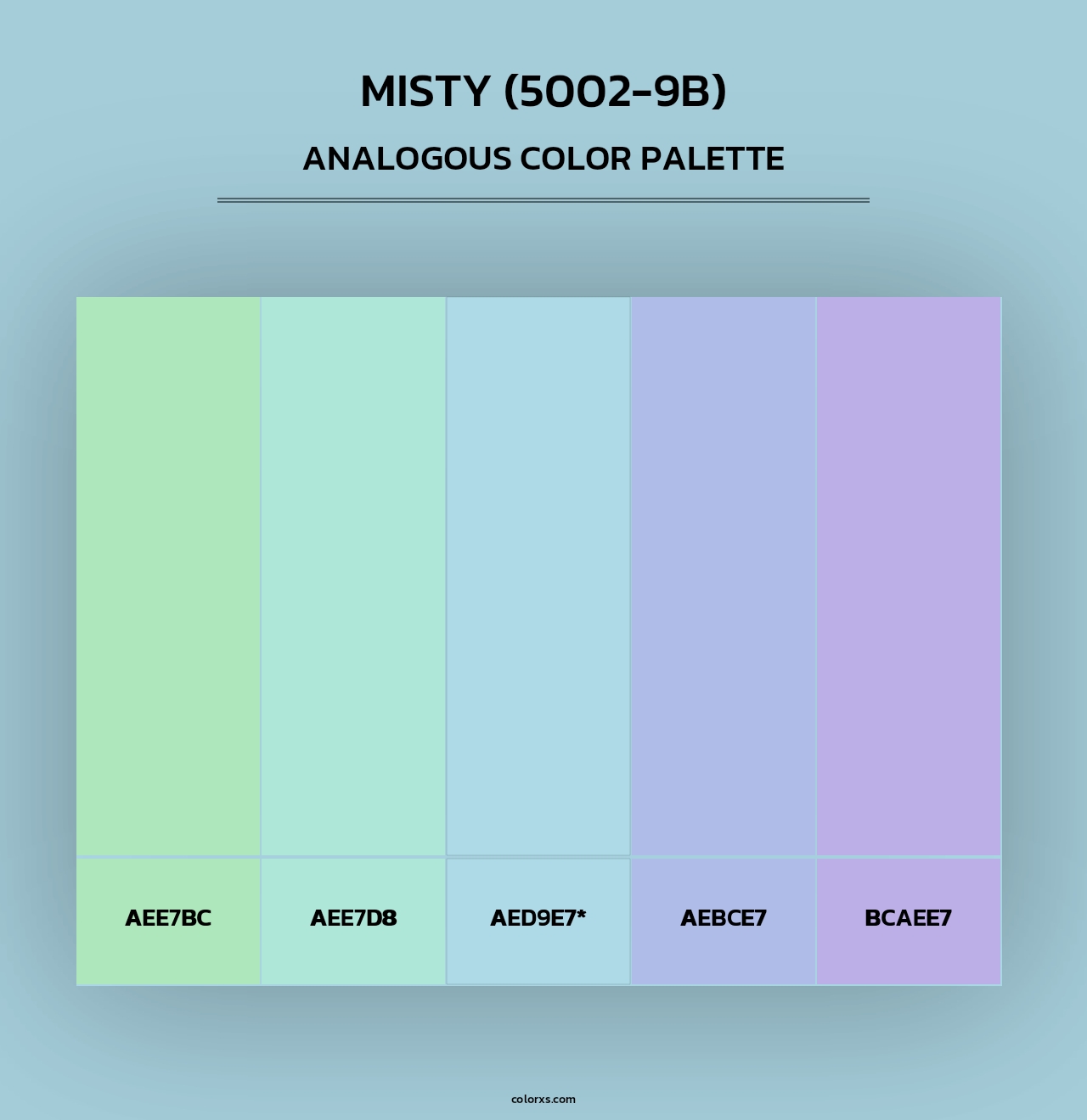 Misty (5002-9B) - Analogous Color Palette