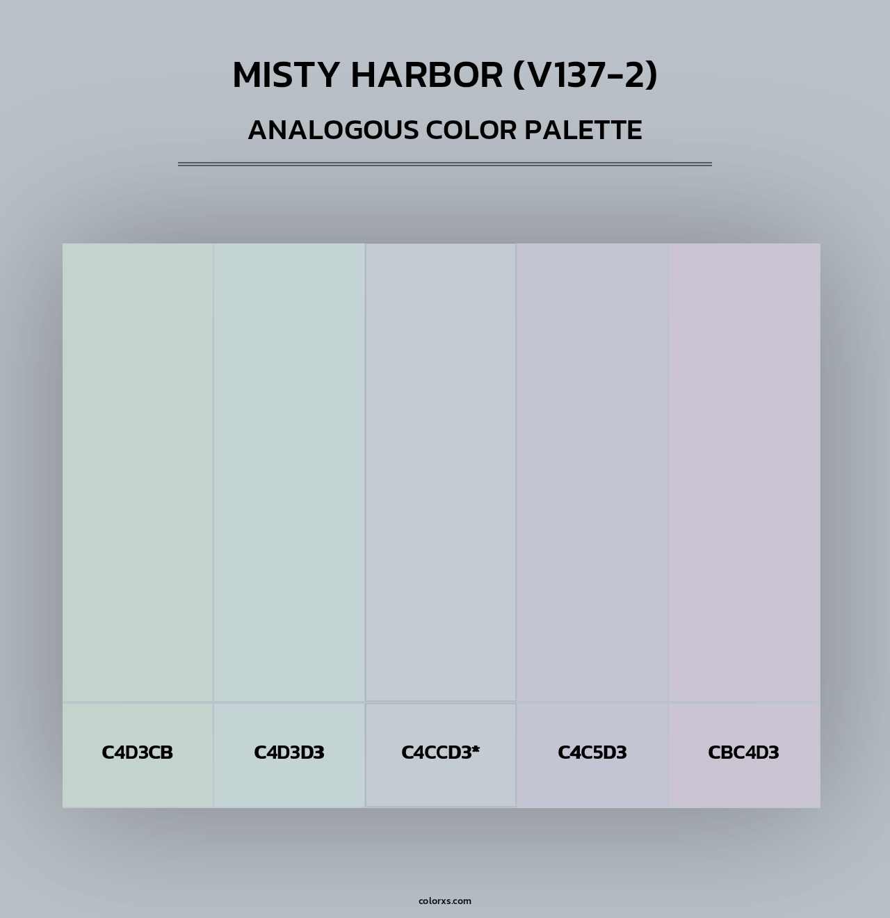 Misty Harbor (V137-2) - Analogous Color Palette