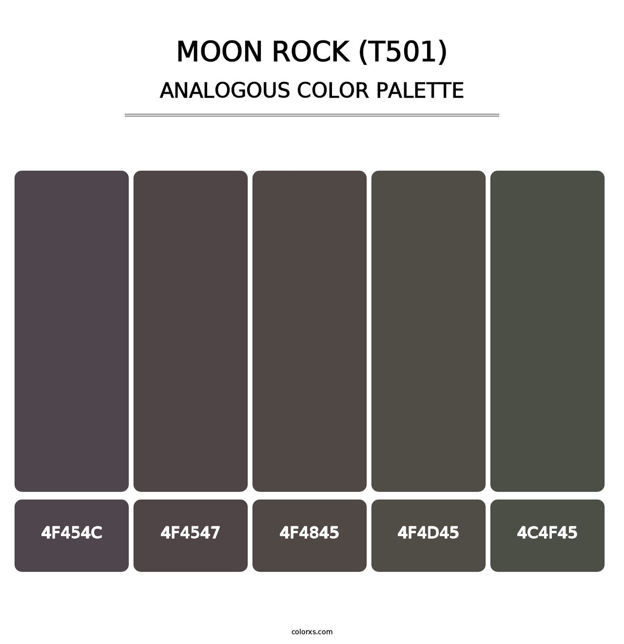 Moon Rock (T501) - Analogous Color Palette