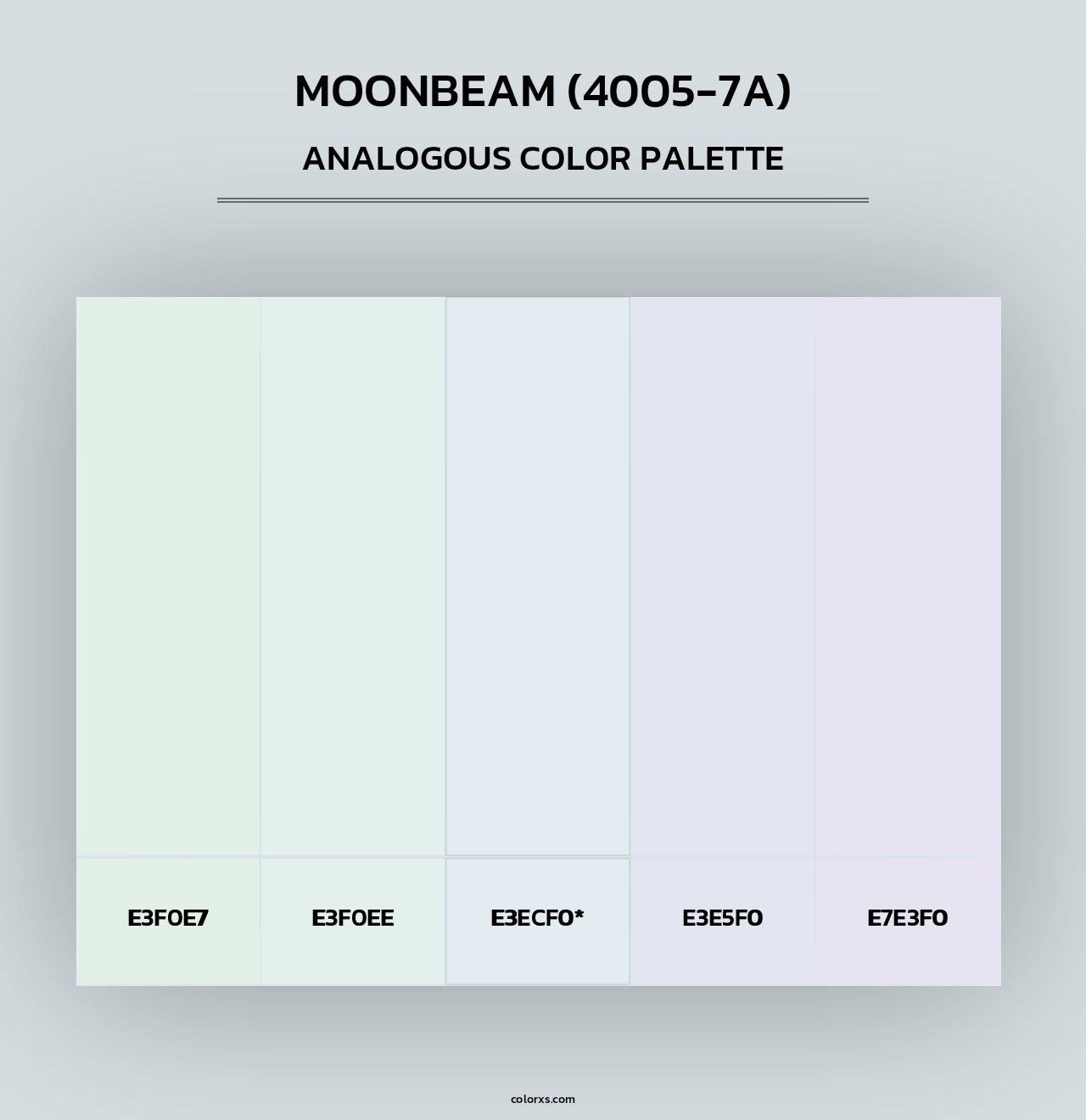 Moonbeam (4005-7A) - Analogous Color Palette