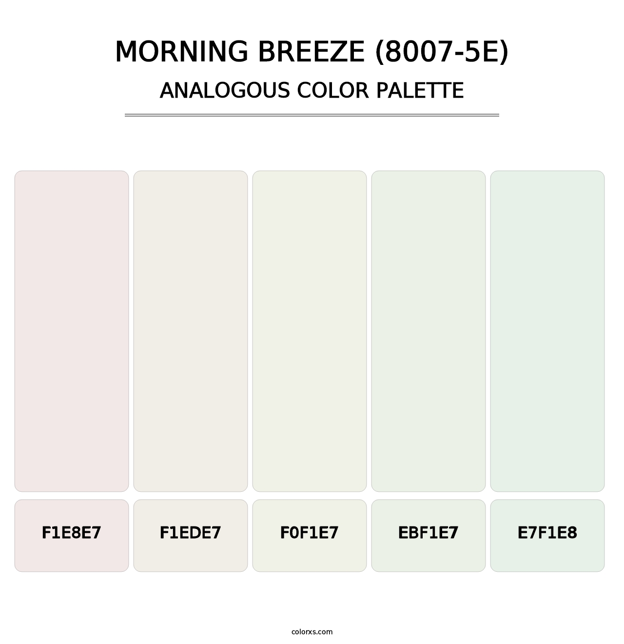 Morning Breeze (8007-5E) - Analogous Color Palette