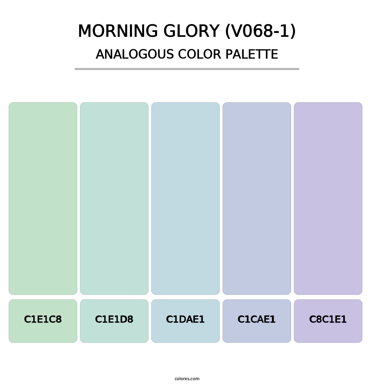 Morning Glory (V068-1) - Analogous Color Palette