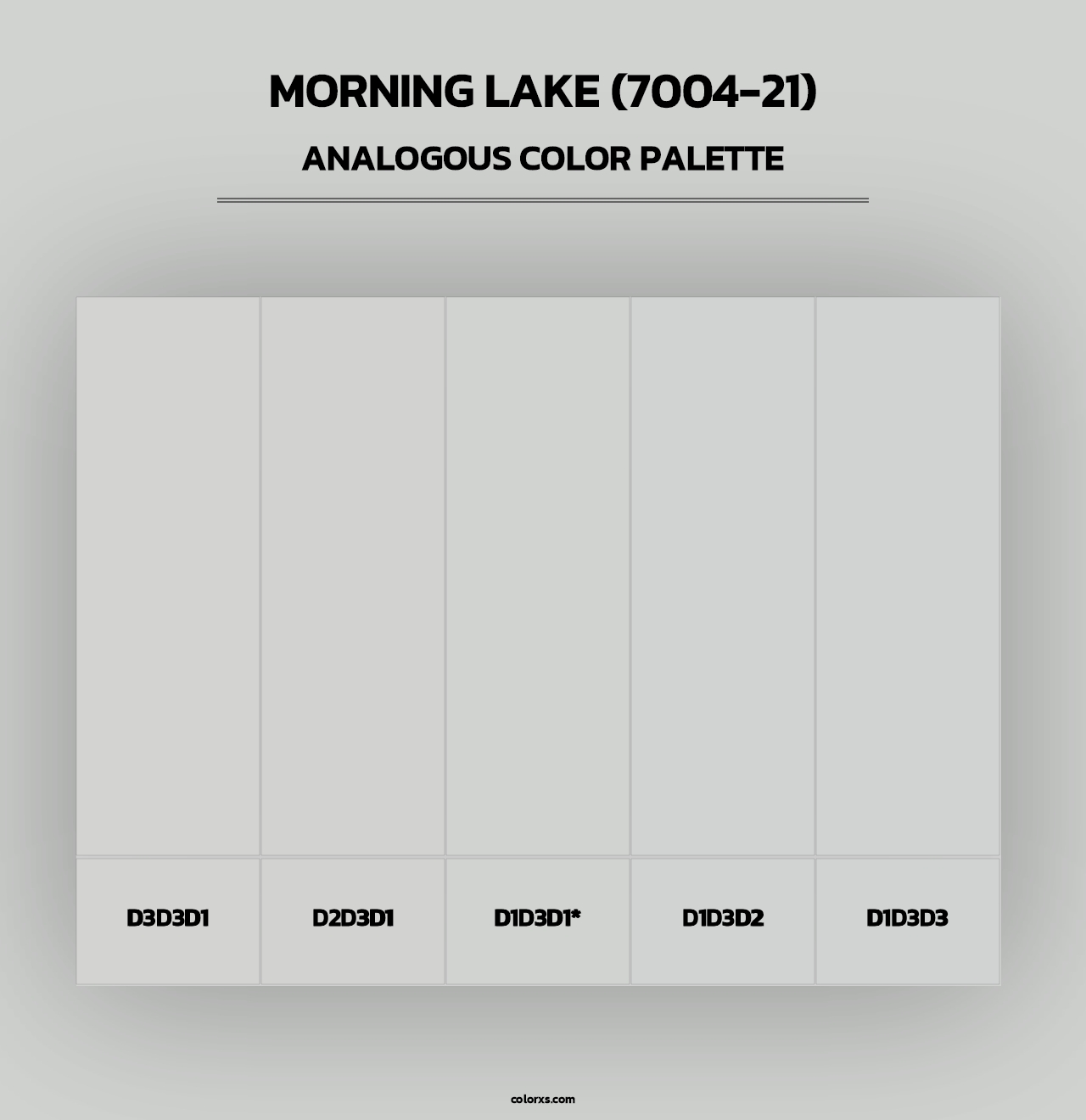 Morning Lake (7004-21) - Analogous Color Palette