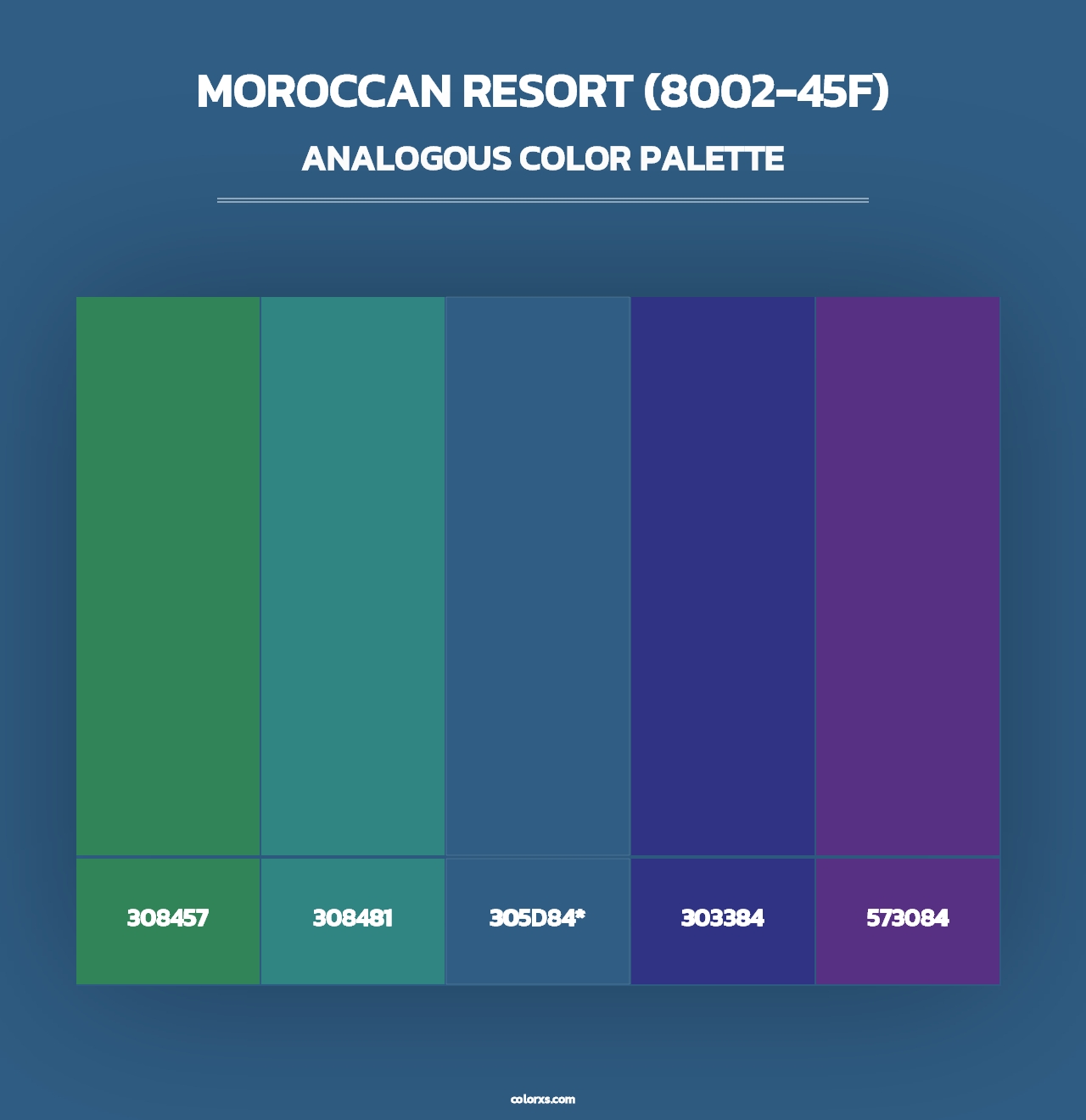 Moroccan Resort (8002-45F) - Analogous Color Palette