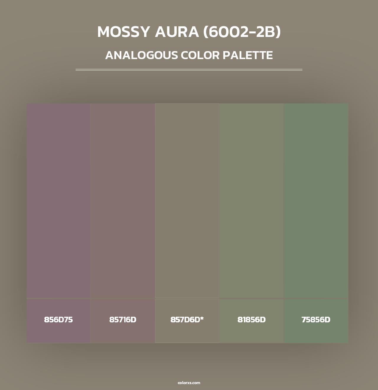 Mossy Aura (6002-2B) - Analogous Color Palette