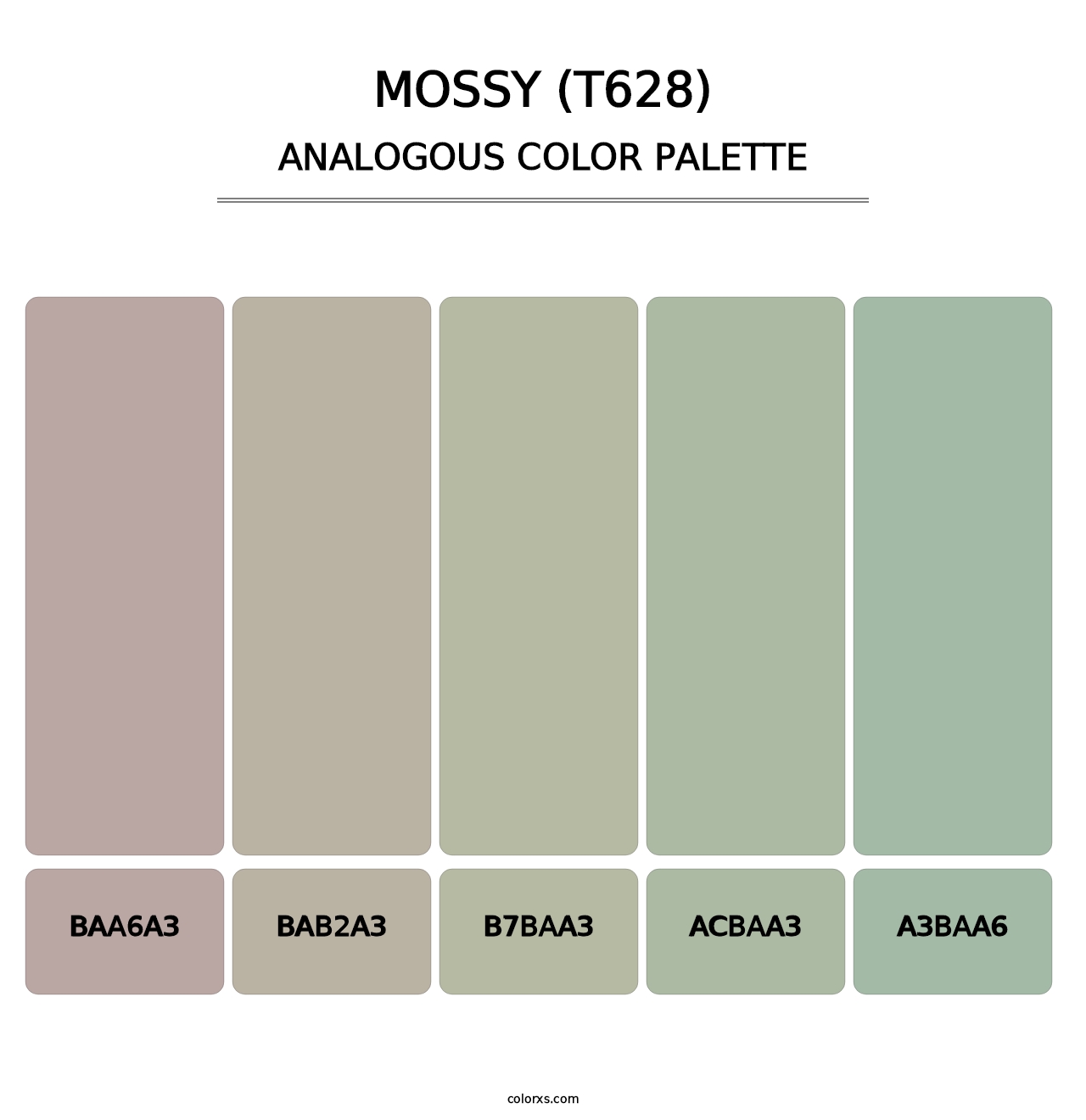 Mossy (T628) - Analogous Color Palette