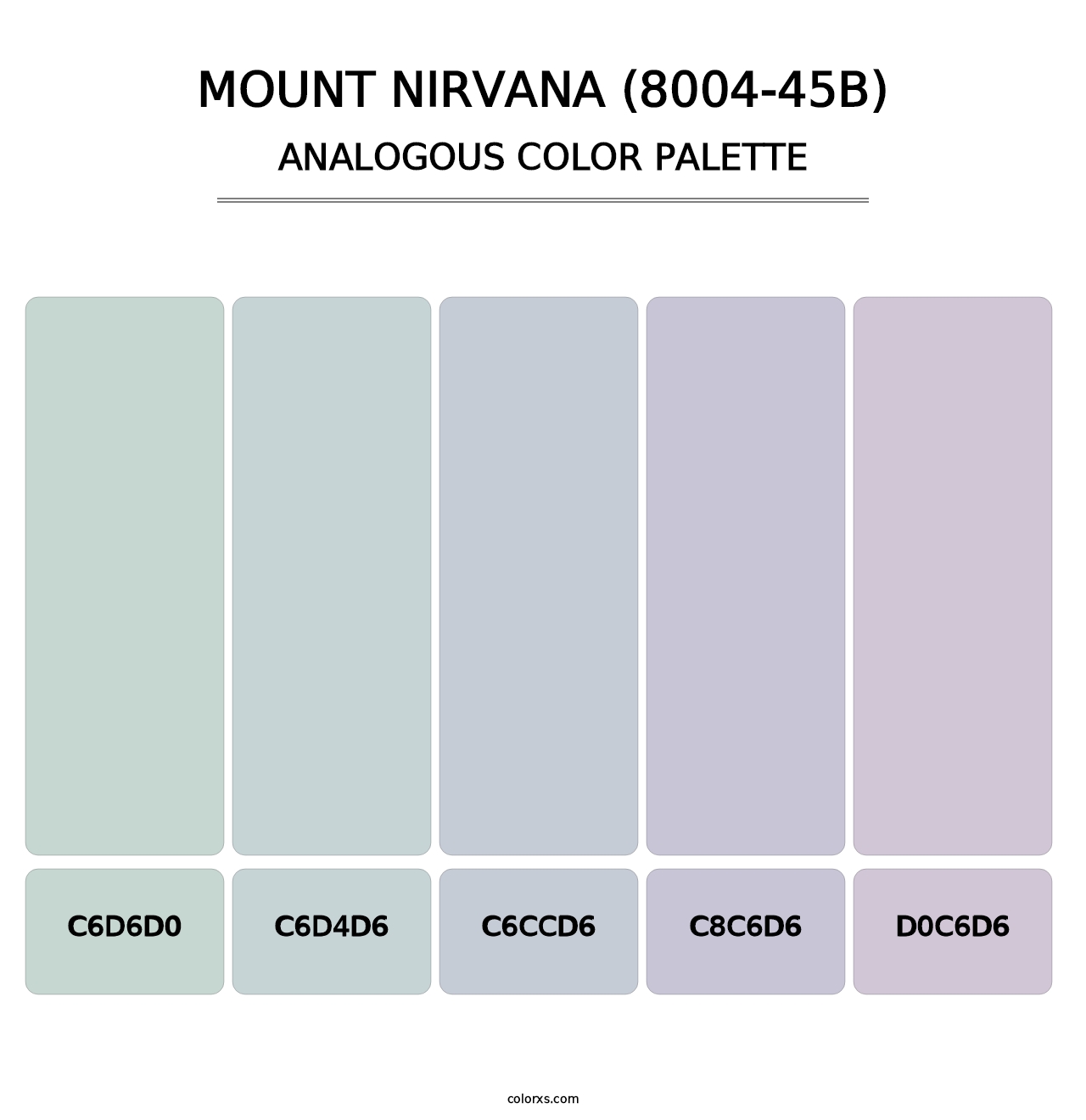 Mount Nirvana (8004-45B) - Analogous Color Palette