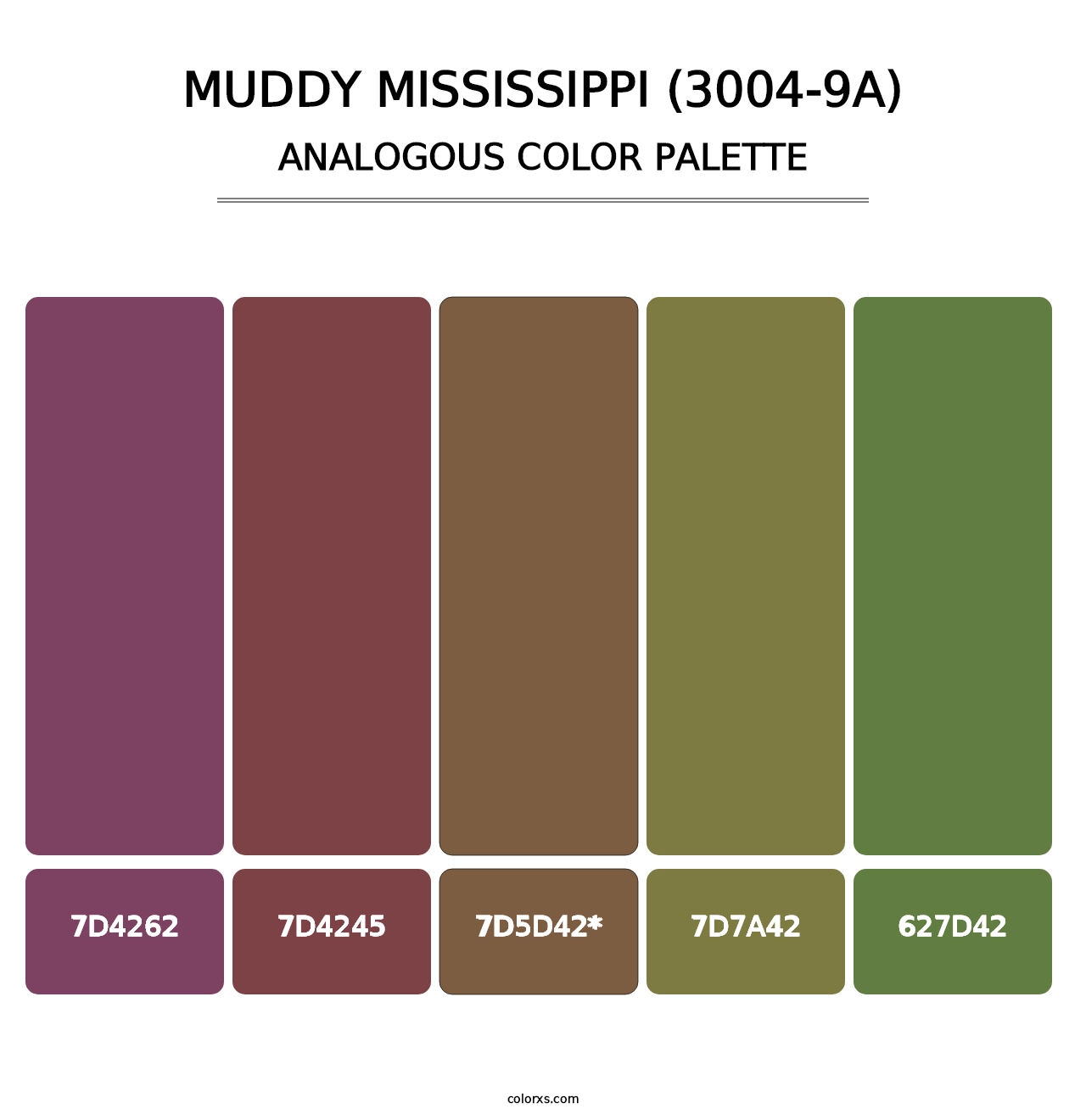 Muddy Mississippi (3004-9A) - Analogous Color Palette