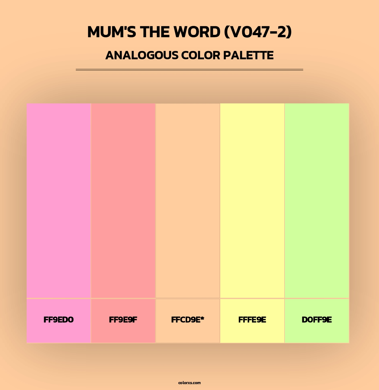 Mum's the Word (V047-2) - Analogous Color Palette