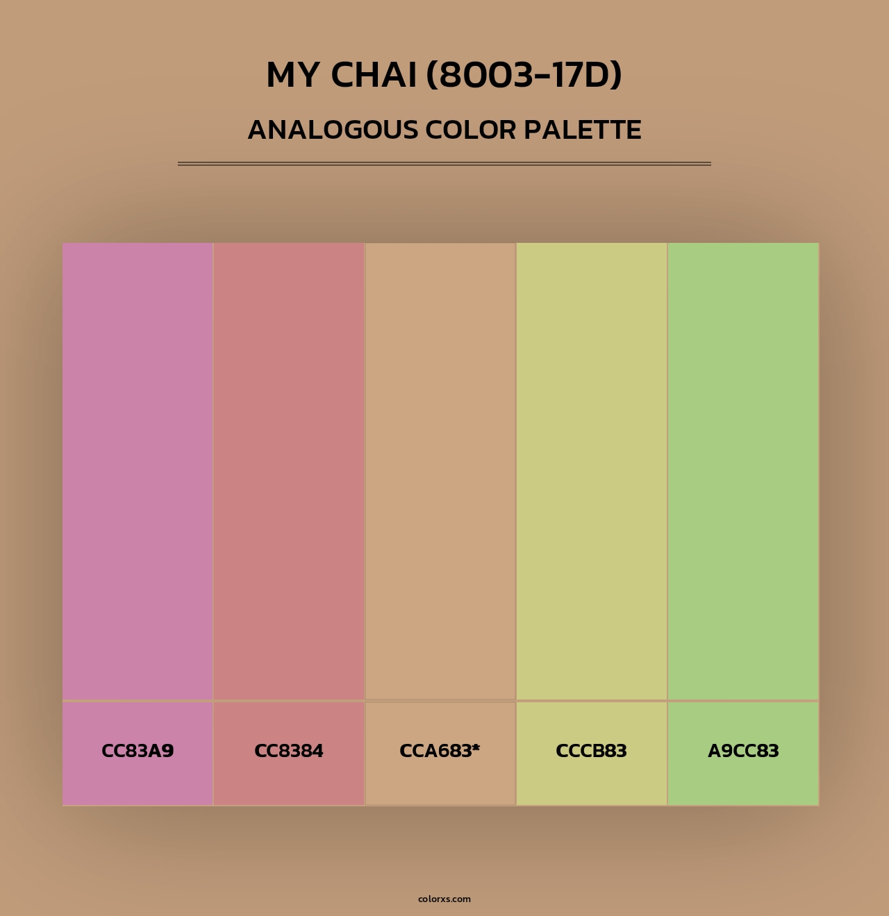 My Chai (8003-17D) - Analogous Color Palette