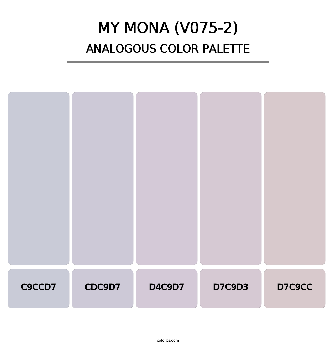 My Mona (V075-2) - Analogous Color Palette