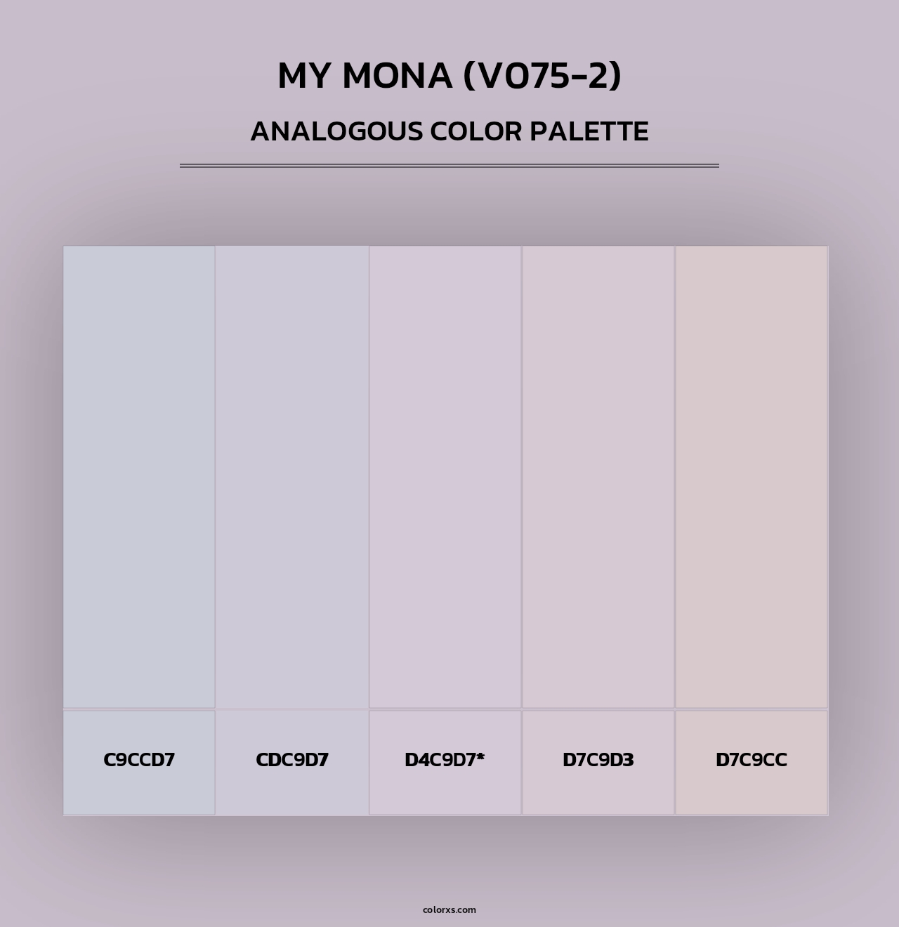 My Mona (V075-2) - Analogous Color Palette