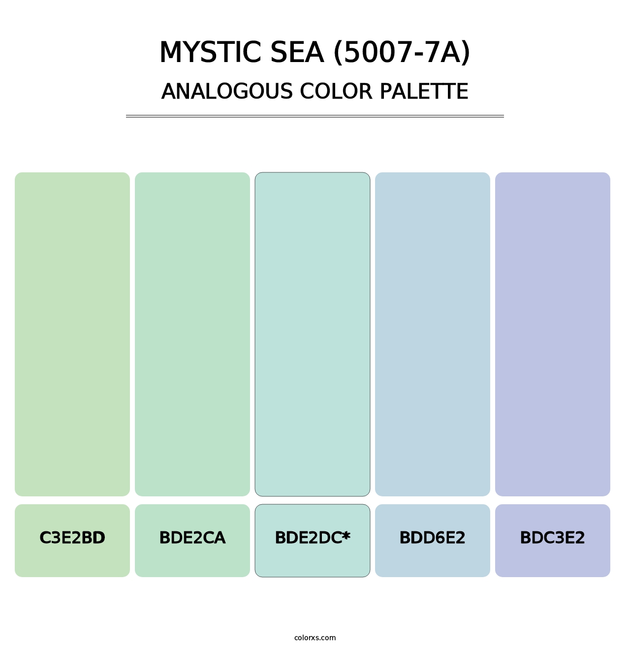 Mystic Sea (5007-7A) - Analogous Color Palette