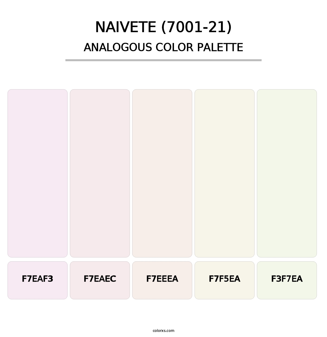 Naivete (7001-21) - Analogous Color Palette