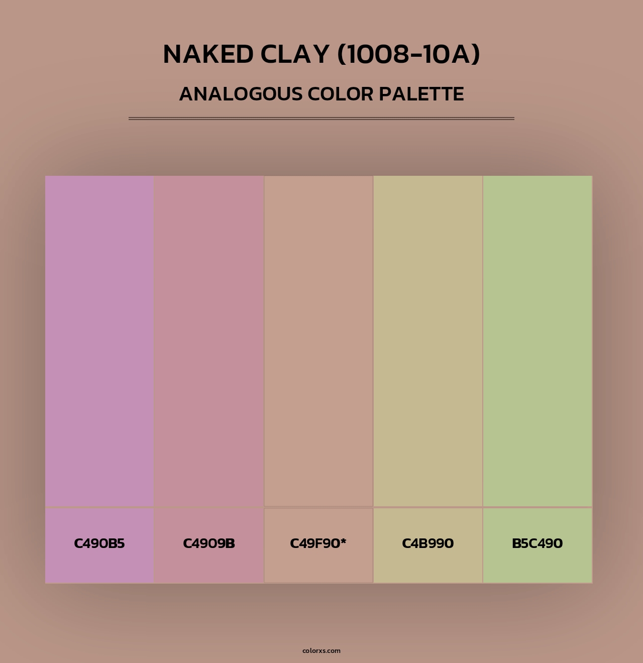 Naked Clay (1008-10A) - Analogous Color Palette