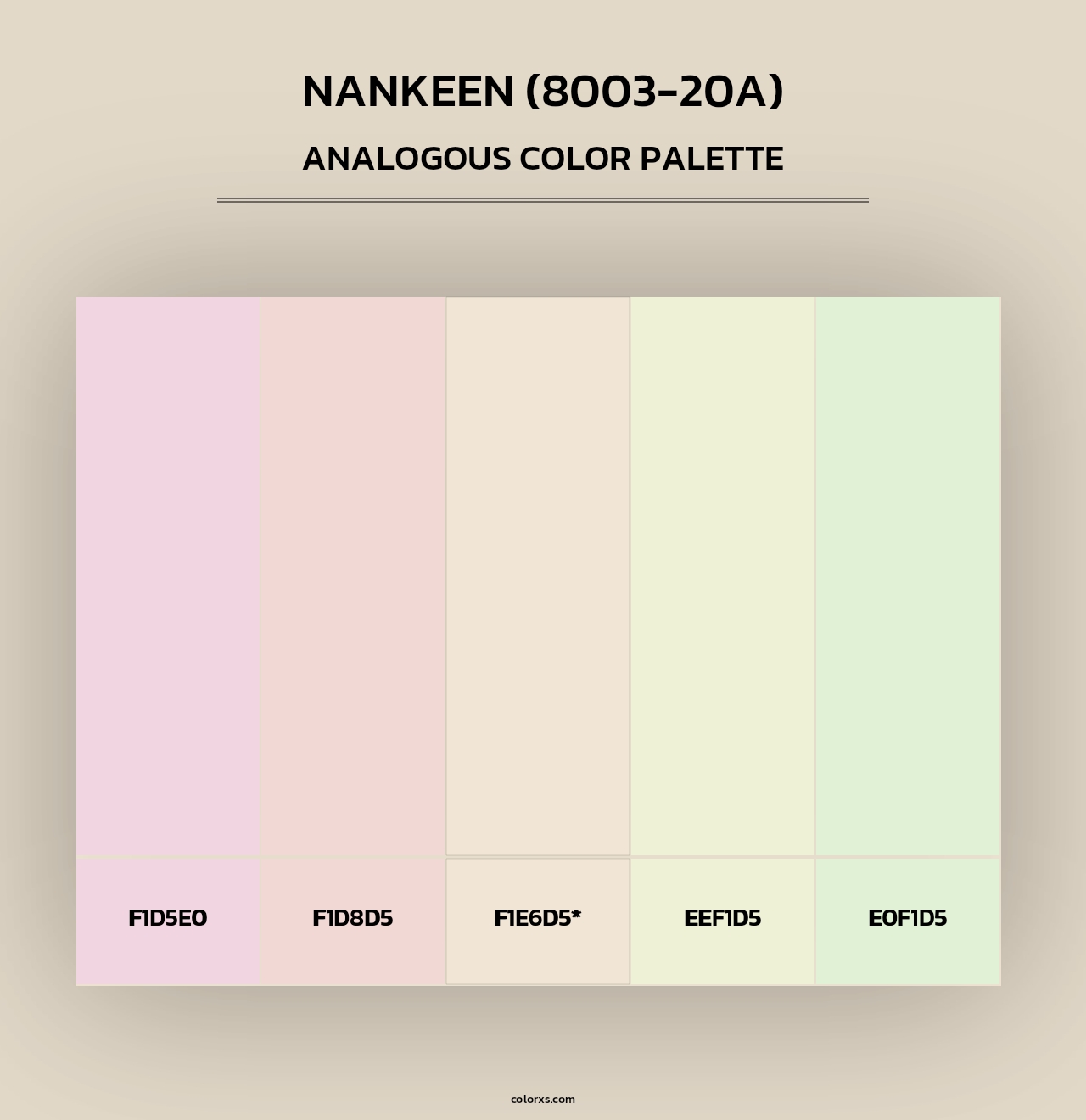 Nankeen (8003-20A) - Analogous Color Palette