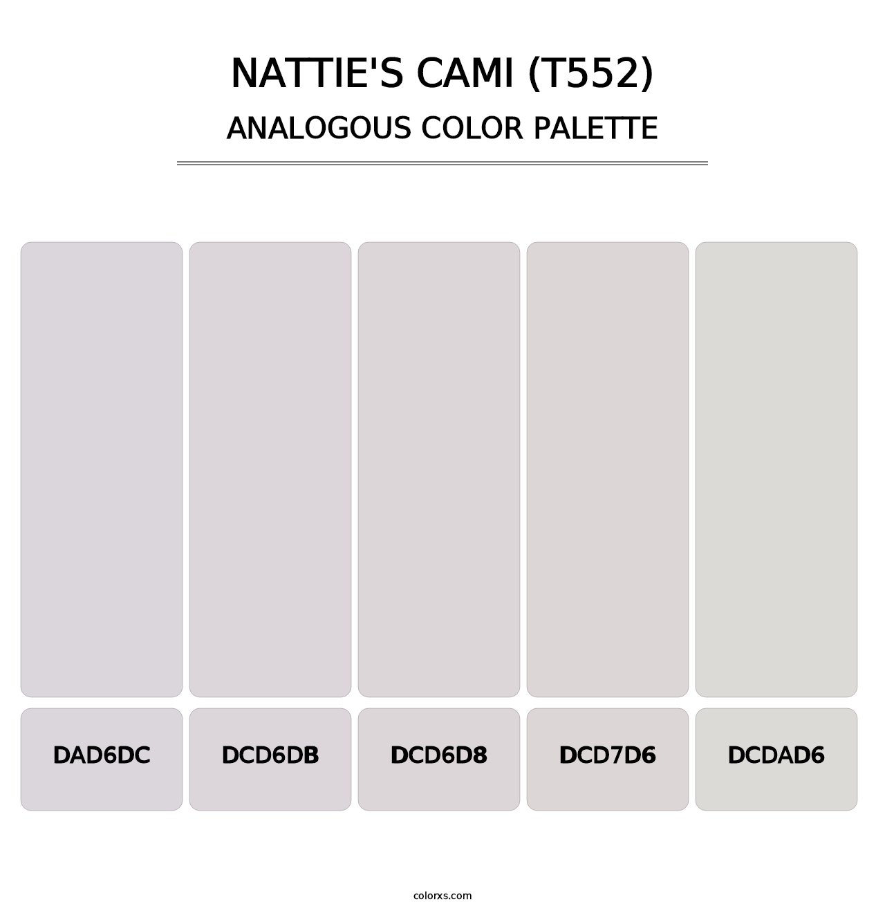 Nattie's Cami (T552) - Analogous Color Palette