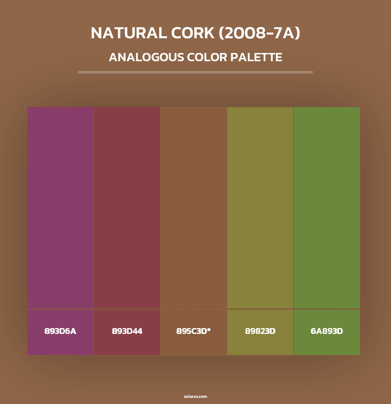 Natural Cork (2008-7A) - Analogous Color Palette