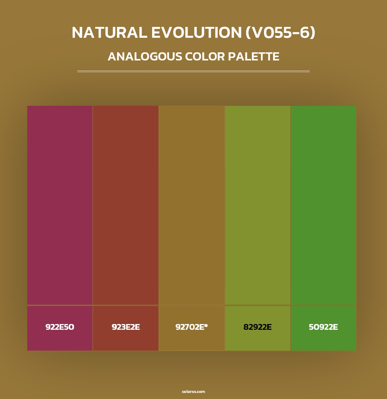 Natural Evolution (V055-6) - Analogous Color Palette