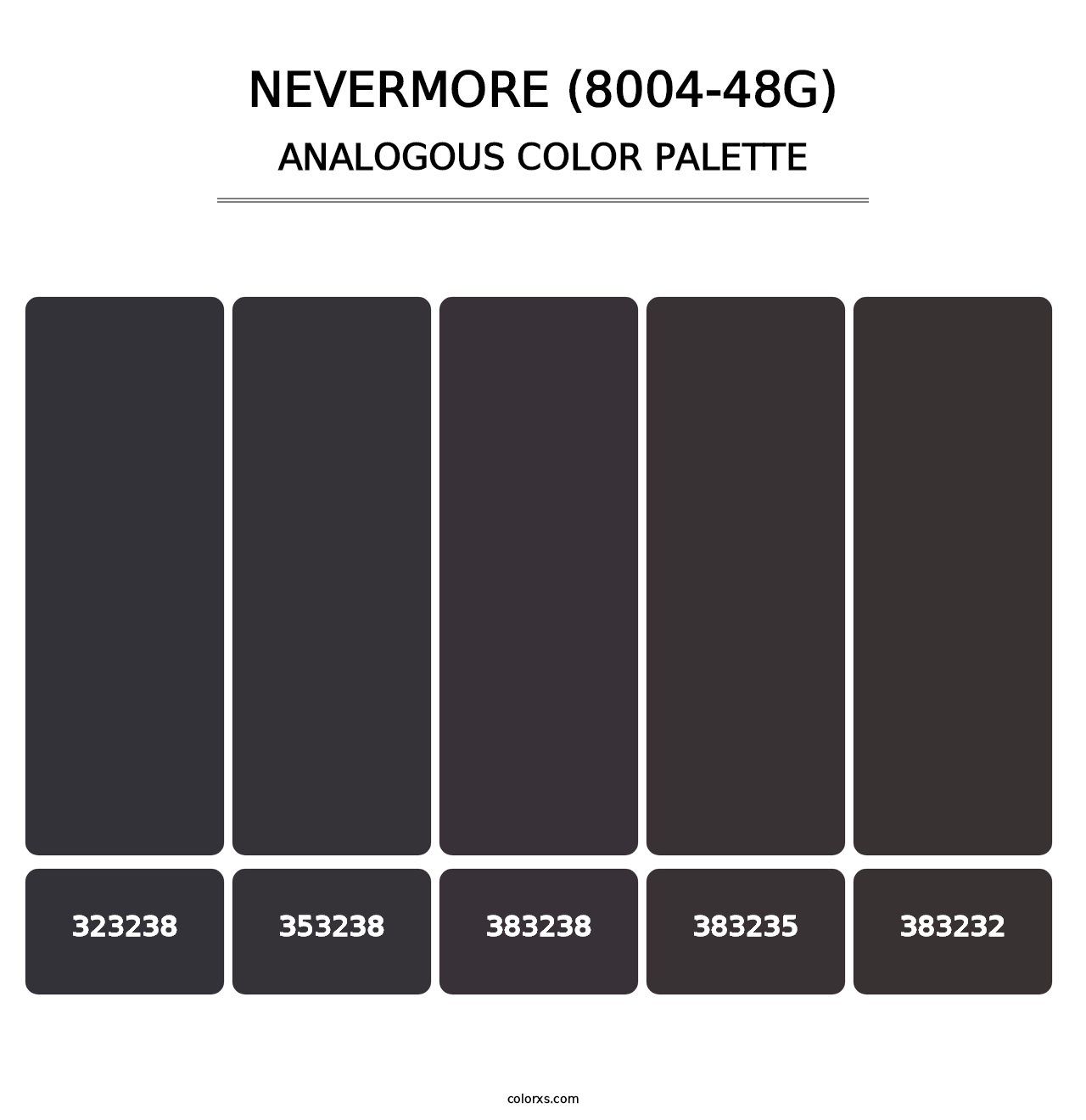 Nevermore (8004-48G) - Analogous Color Palette
