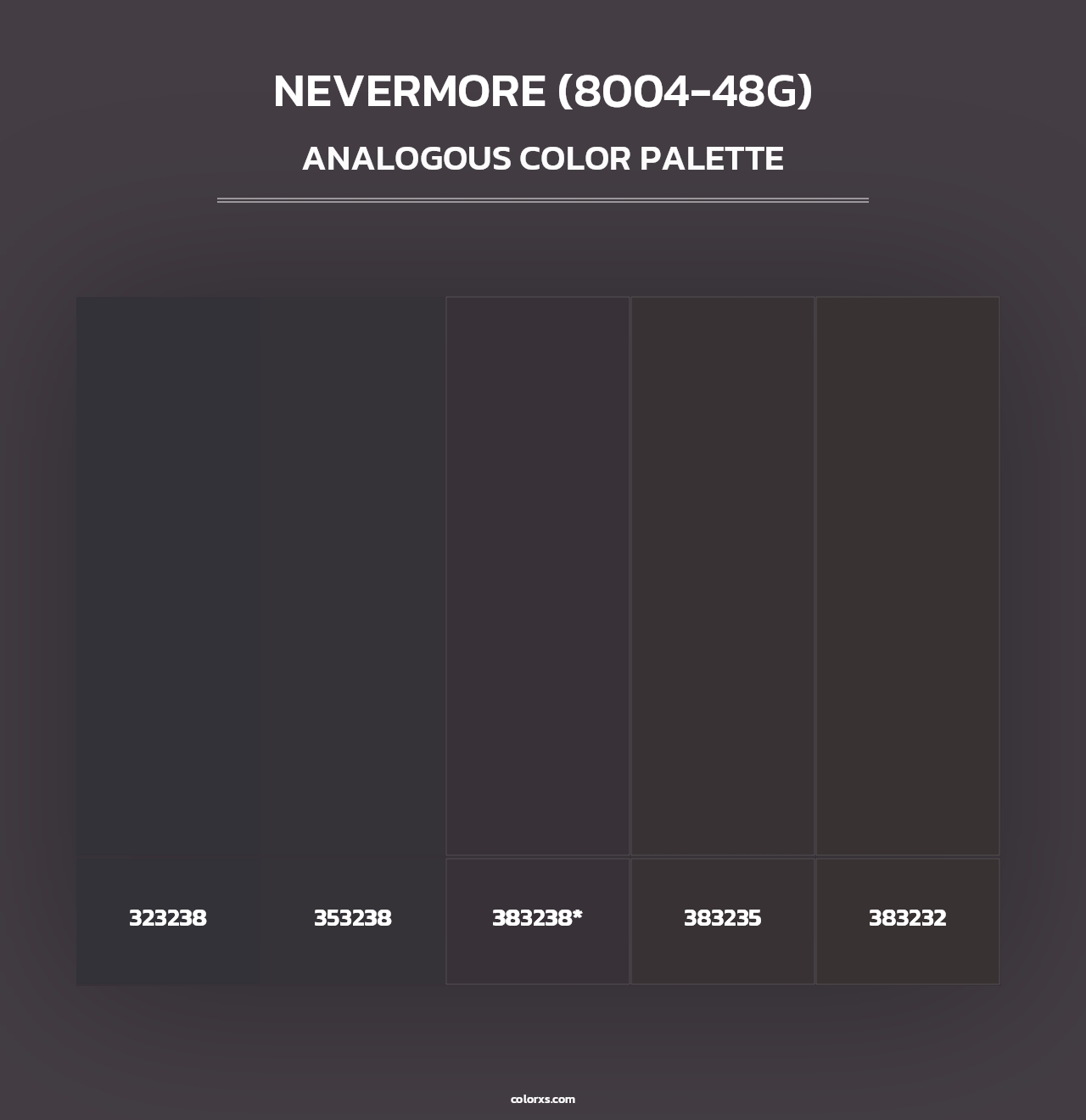 Nevermore (8004-48G) - Analogous Color Palette
