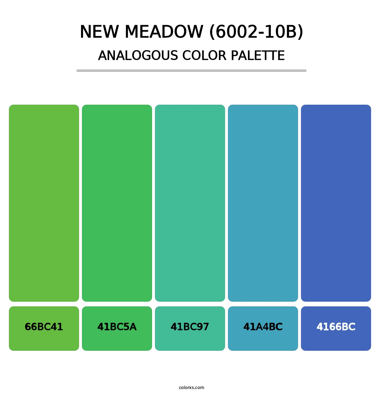 New Meadow (6002-10B) - Analogous Color Palette