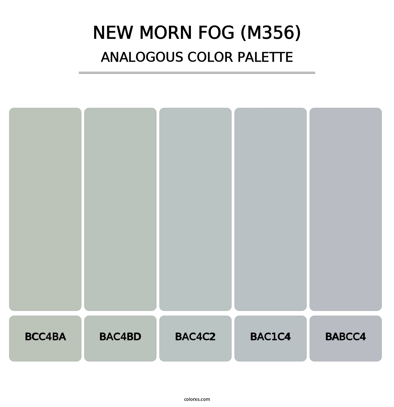 New Morn Fog (M356) - Analogous Color Palette