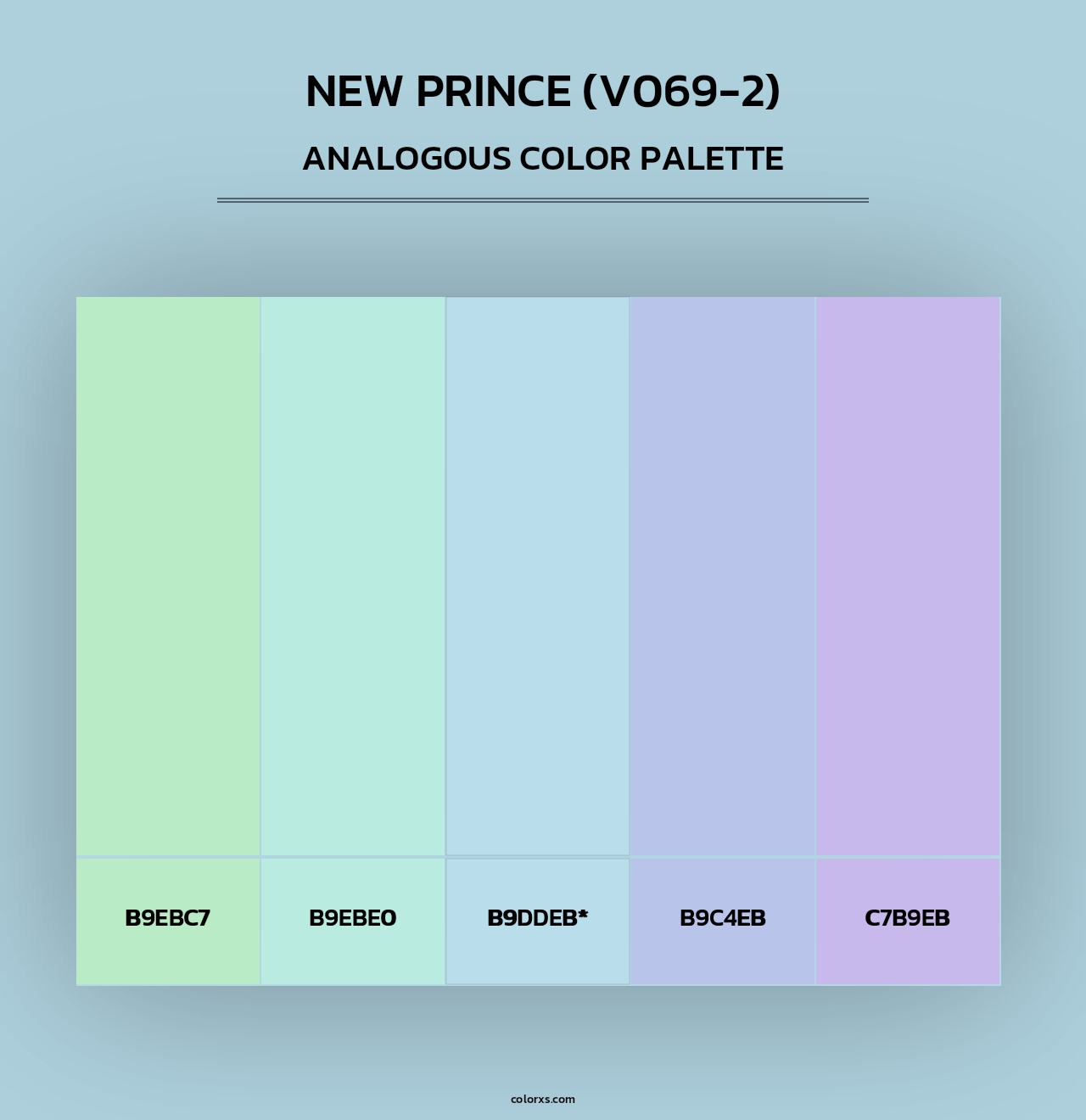New Prince (V069-2) - Analogous Color Palette