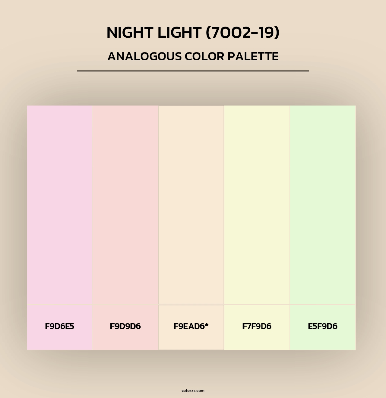Night Light (7002-19) - Analogous Color Palette
