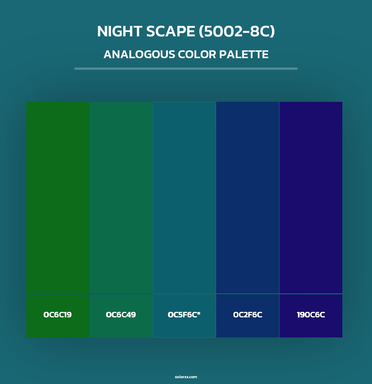 Night Scape (5002-8C) - Analogous Color Palette