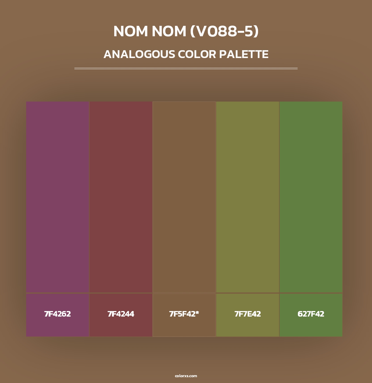 Nom Nom (V088-5) - Analogous Color Palette