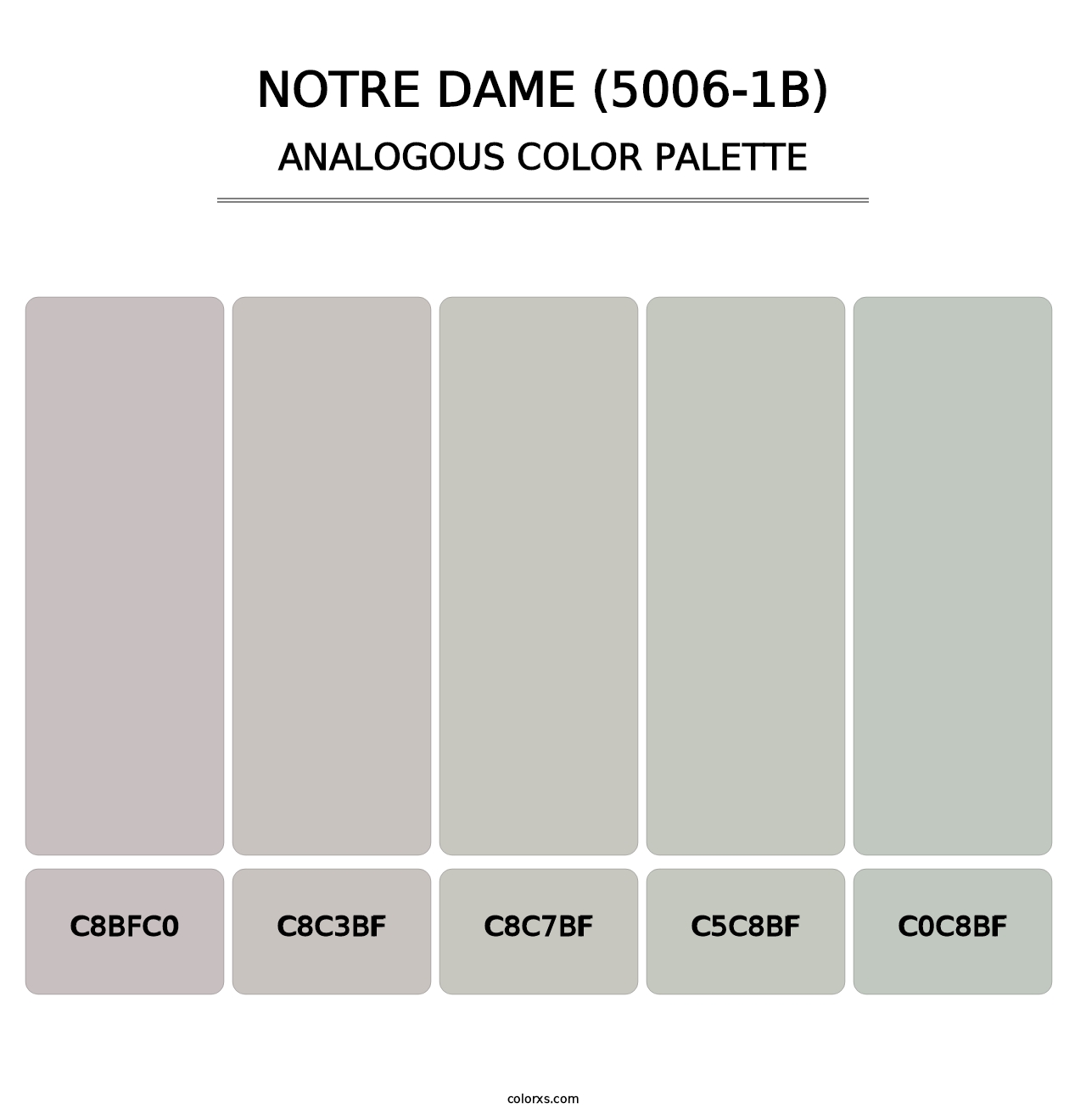 Notre Dame (5006-1B) - Analogous Color Palette