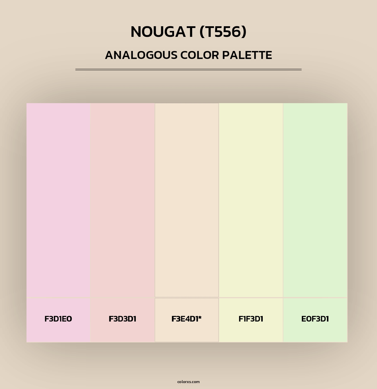 Nougat (T556) - Analogous Color Palette