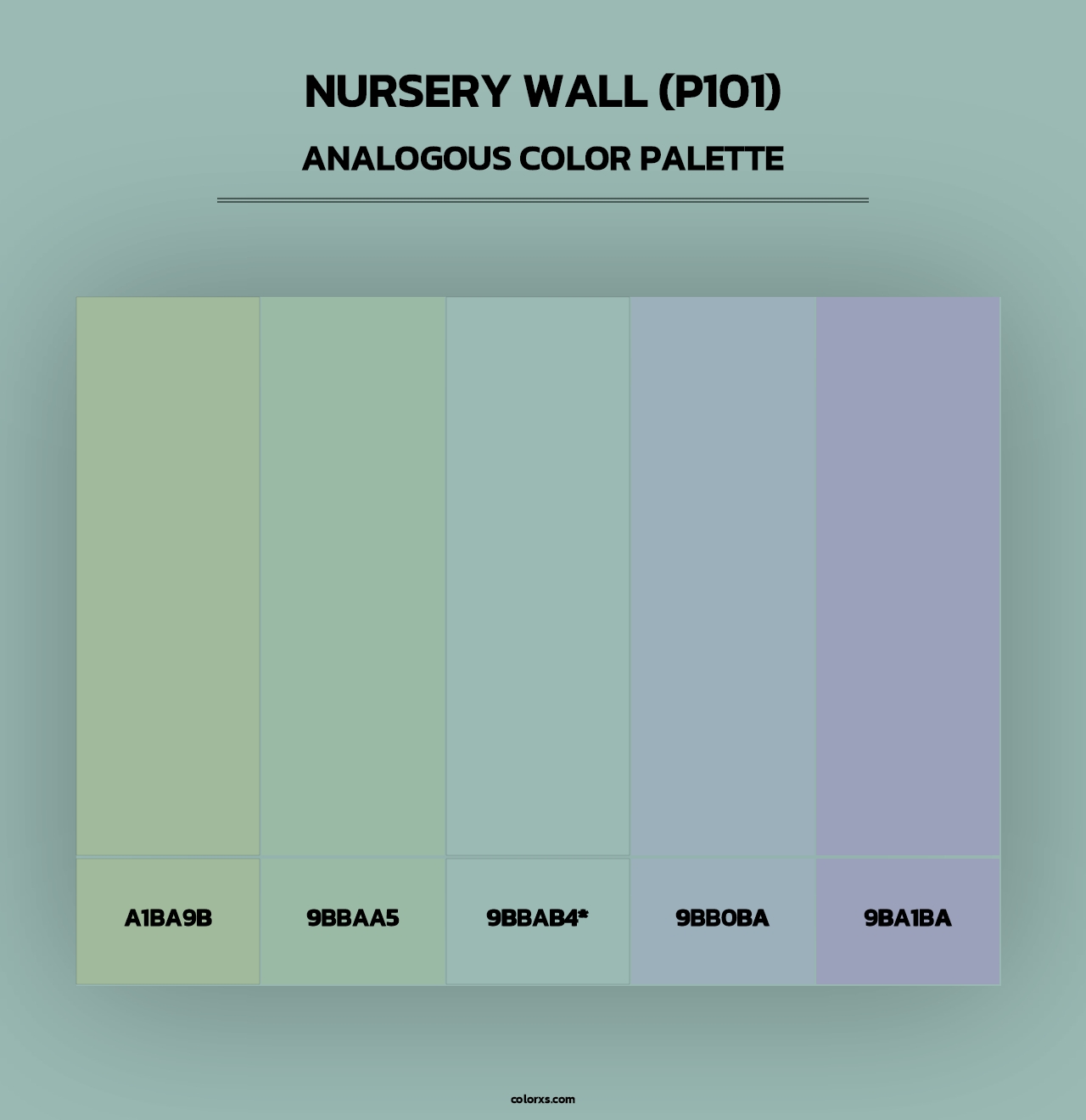 Nursery Wall (P101) - Analogous Color Palette
